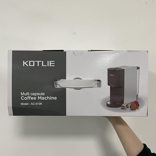 Expreso 513F 5 en 1 Cafetera de Capsulas para Dolce Gusto/Nespresso Original/Lavazza Mio/Ground/ESE Pods,19 Bar Alta Presión Apagado Automático Depósito cafetera capsulas…