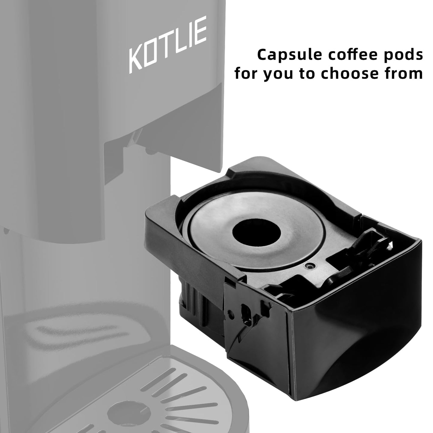KOTLIE Coffee Pod Multi Capsule Coffee Machine Accessories for nespresso(Black)