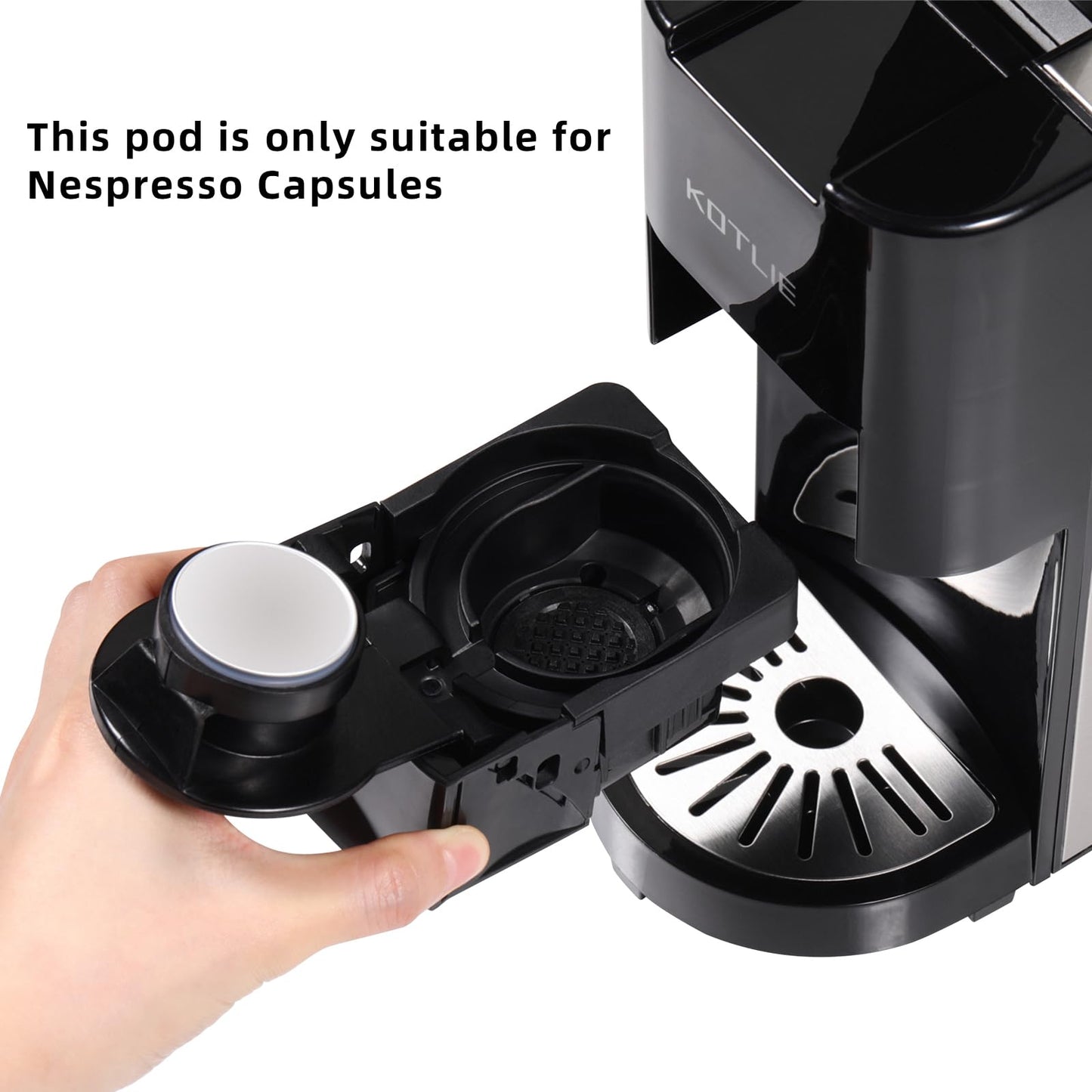 KOTLIE Coffee Pod Multi Capsule Coffee Machine Accessories for nespresso(Black)