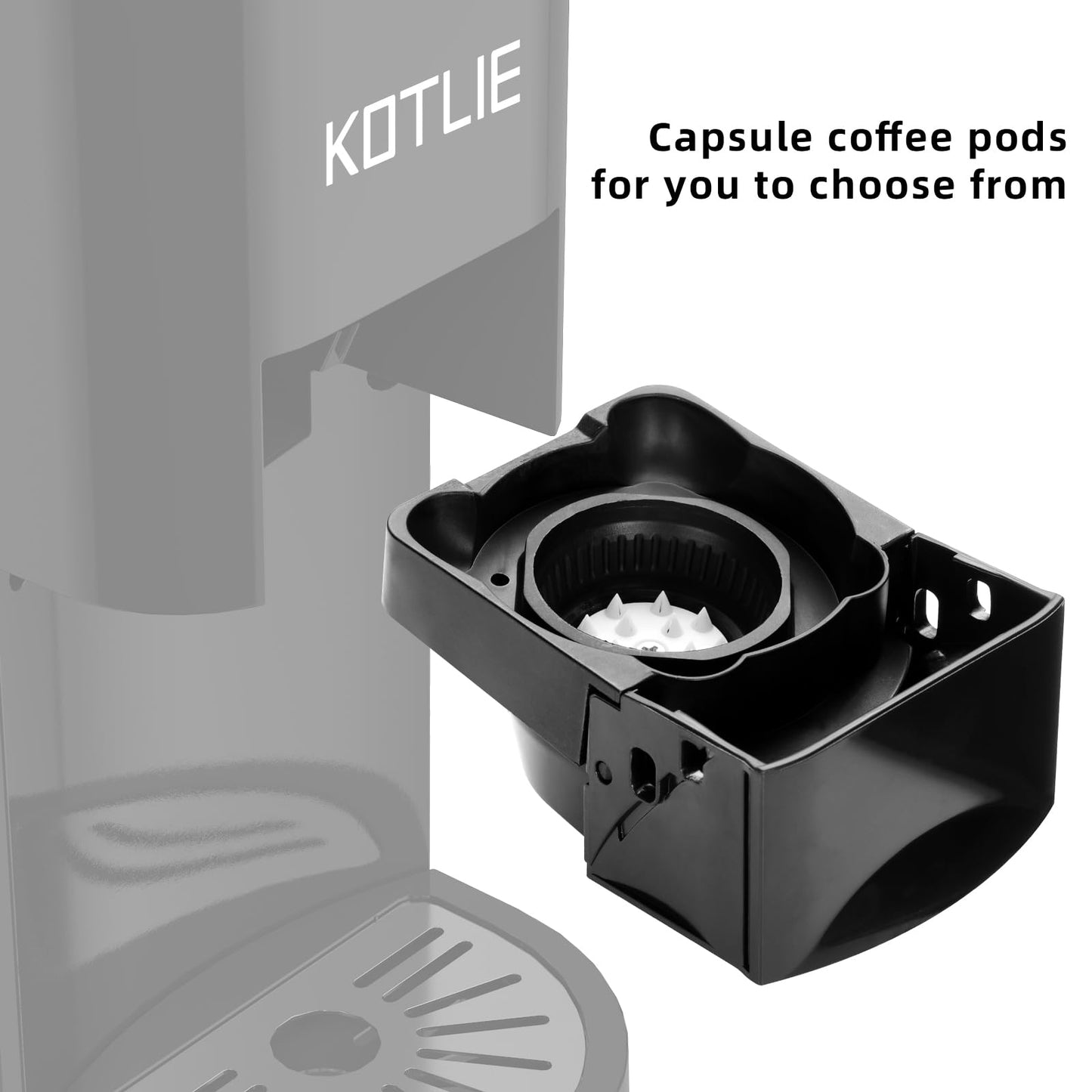 KOTLIE Coffee Pod Multi Capsule Coffee Machine Accessories for nespresso(Black)