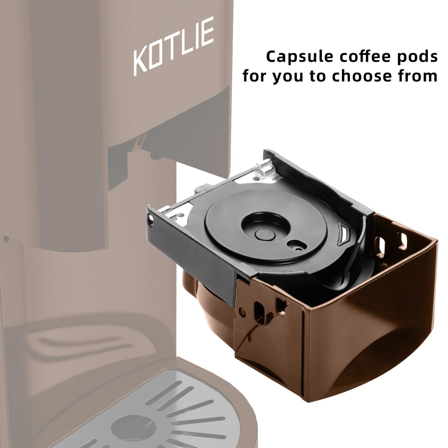 KOTLIE Coffee Pod Multi Capsule Coffee Machine Accessories for nespresso(Black)