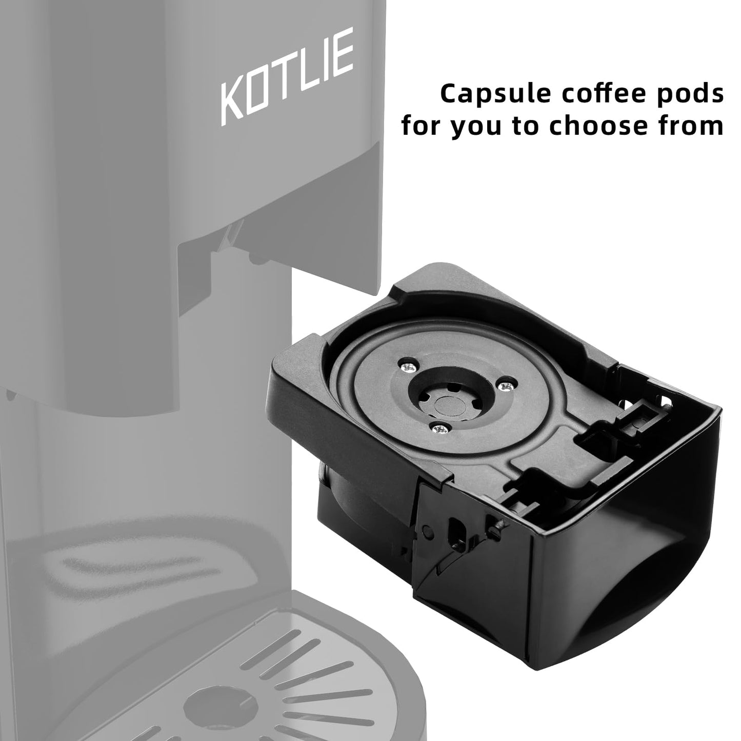 KOTLIE Coffee Pod Multi Capsule Coffee Machine Accessories for nespresso(Black)