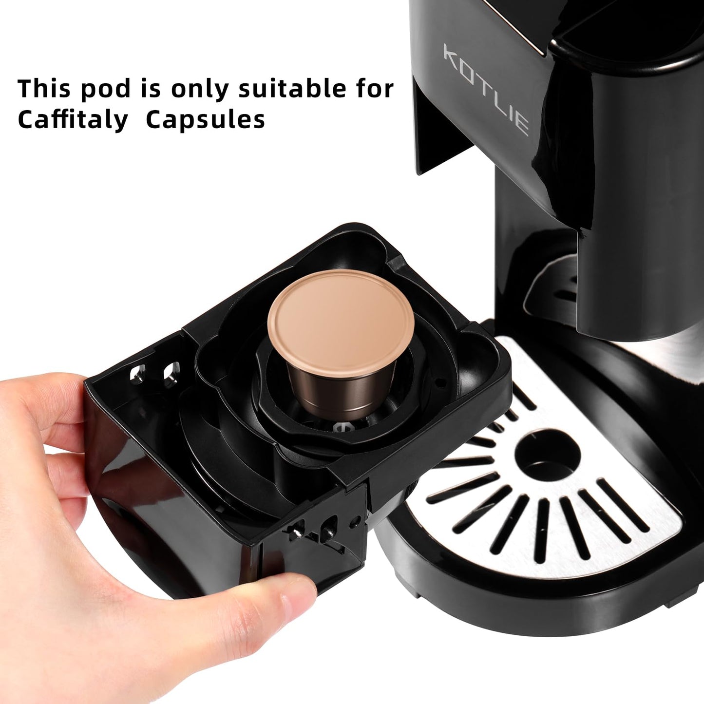 KOTLIE Coffee Pod Multi Capsule Coffee Machine Accessories for nespresso(Black)