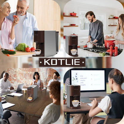 KOTLIE 513K Espresso 4in1 Coffee Machine for Nespresso Original/Dolce Gusto/L’OR/Starbucks/Ground Capsule and ESE Coffee Pods,19 Bar Automatic Coffee Machines…