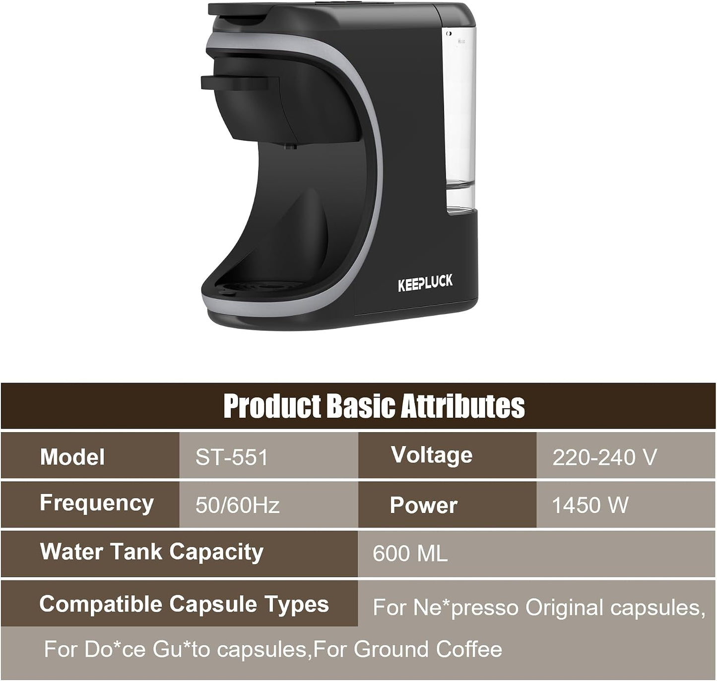 KOTLIE 551 Multi-Capsule Coffee Machine
