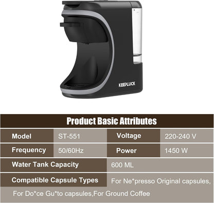 KOTLIE 551 Multi-Capsule Coffee Machine