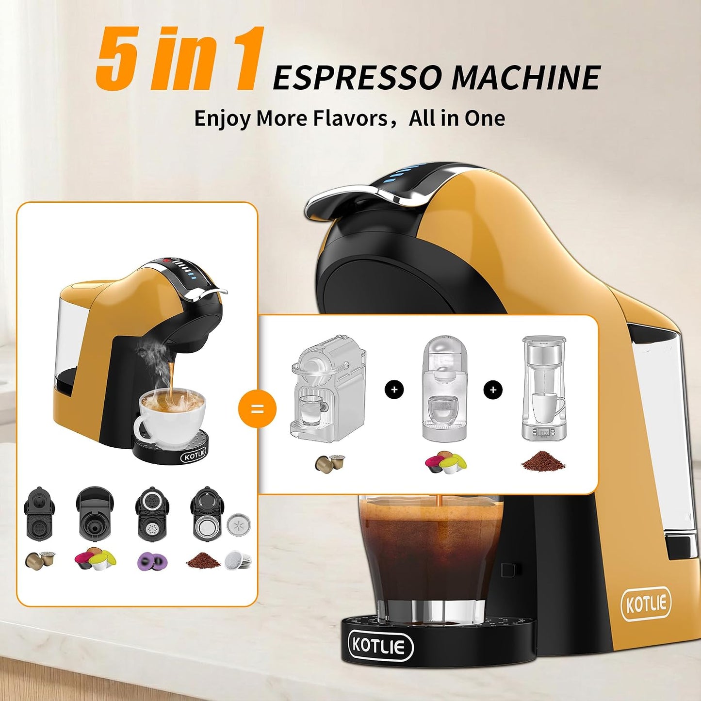KOTLIE 308 Multi-Capsule Coffee Machine