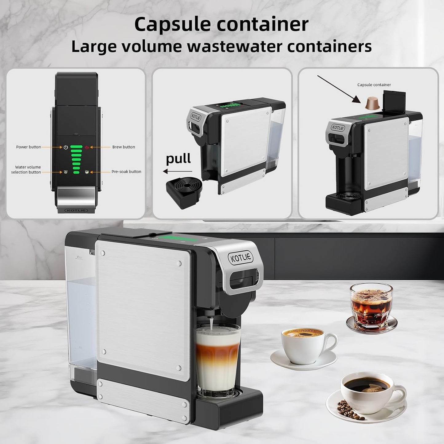 KOTLIE 550 Multi-Capsule Coffee Machine